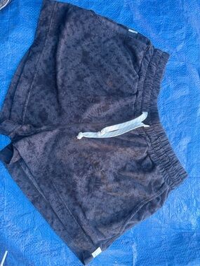 Black vuori Tie-Dye Lounge Shorts with Drawstring